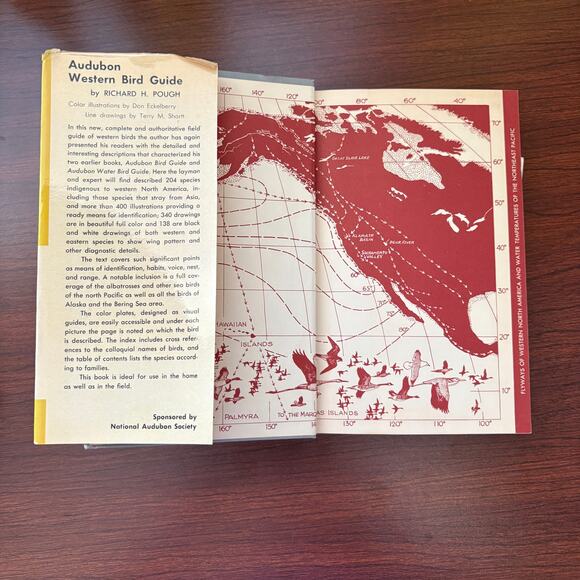 Audubon Western Bird Guide Pough 1957 Vintage Hardcover First Ed w/ CA Pamphlets - Picture 4 of 10